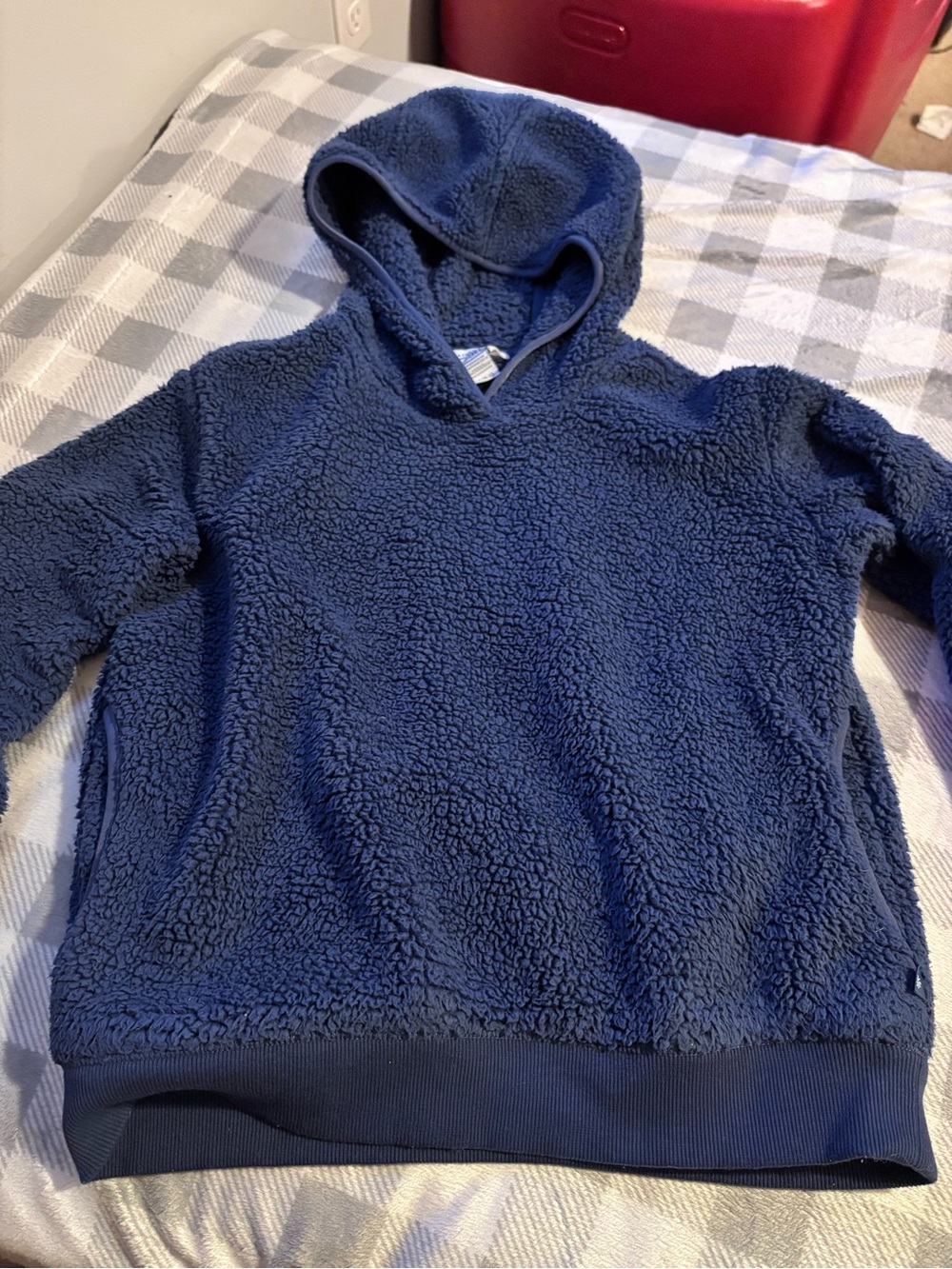 Youth Girls Fleece Pullover Hoodie - Blue